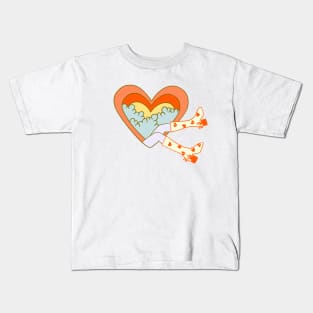 Heart in the Clouds Kids T-Shirt